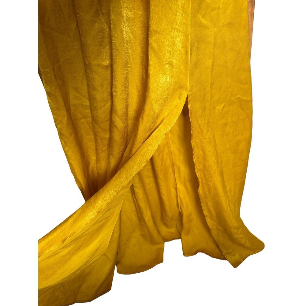 Show Me Your Mumu Hacienda Convertible Maxi Gown Dress Honey Gold Size Small - Picture 5 of 9